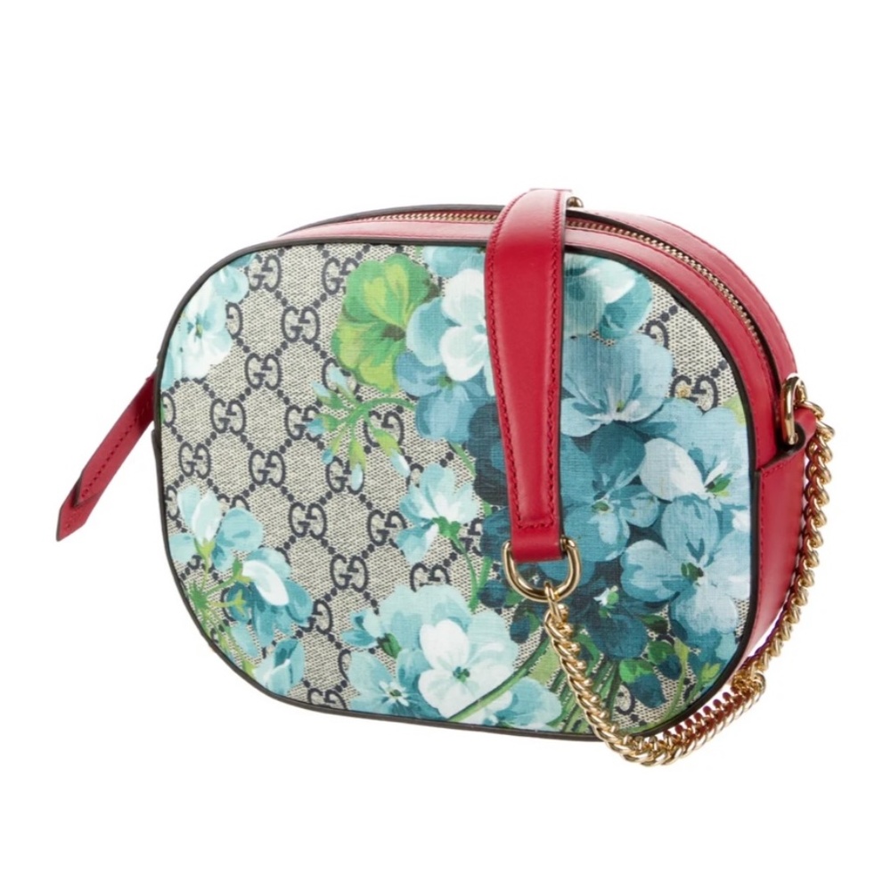 Gucci GG Supreme Blooms Chain Shoulder Bag